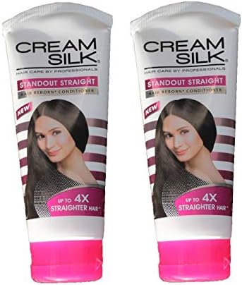 Lot of 2 Cream Silk Conditioner Standout Straight for Straighter Hair Creamsilk 180ml