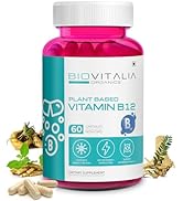 Biovitalia Organics Plant Based Vitamin B12 Dietary Supplement|Supportss Nerve Function & Energy ...