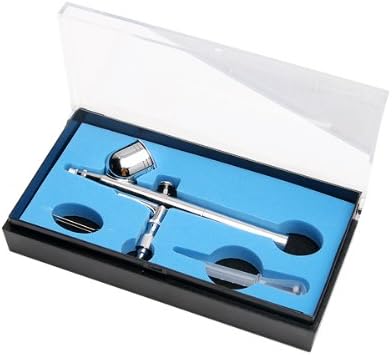 - 0.2Mm Multifunction Pen Spray Gun For Paint, Tatoo, Makeup & Bakery Use Air Assisted Sprayer (Silver), Air Compressor
