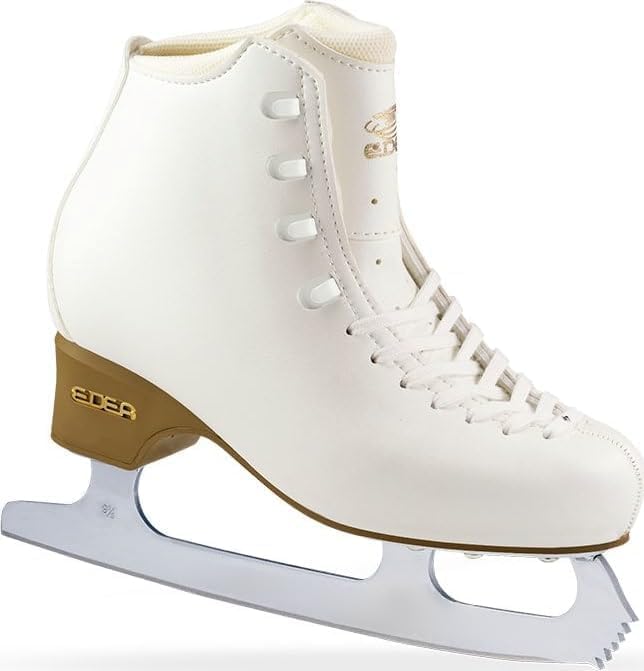 L'Estel Skates - Edea - Botas Edea Tempo+Cuchillas Grado 2 - Patinaje sobre Hielo (Blanco, 250/37,5)