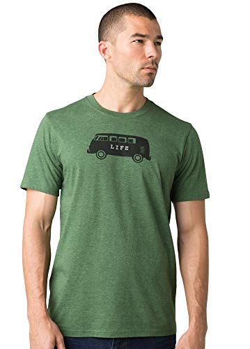 prAna Men's Will Travel Journeyman, Pineneedle Heather, Small