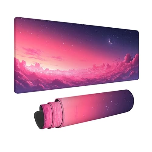 Tapis souris ciel étoilé 150 x 80 cm violet, une idée cadeau originale pour gamer