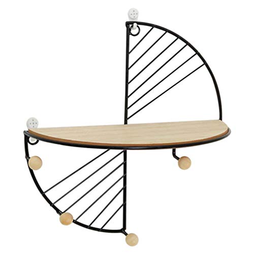 NUOBESTY Schwimmendes Regal Geometrisches Wandregal - Und Metallwandkunst...