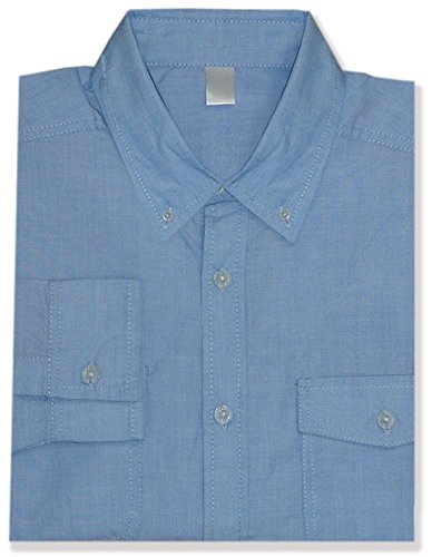 Sky Blue Double Pocket Casual Shirt (XL 