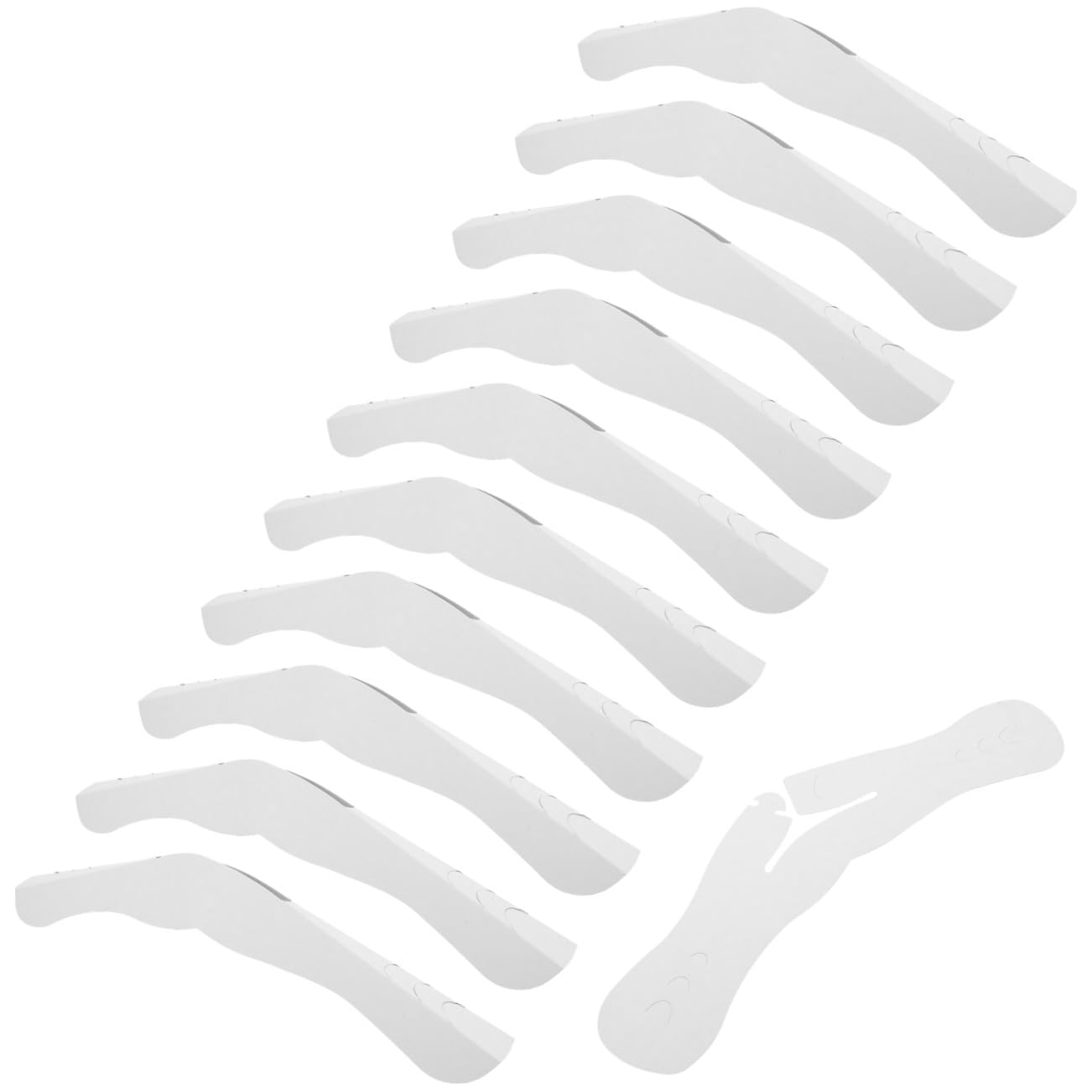 Protège-épaules pour cintres anti-poussière et anti-plis en papier blanc NUOBESTY