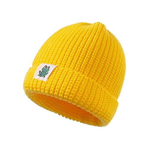 LTWOTEJNG Bonnet d'automne pour enfants Bonnet tricoté et bonnet tricoté pour enfants pour filles Chapeaux hommes Noir, e, taille unique Cover