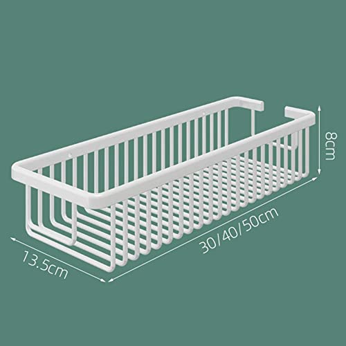 Estantería de baño sin taladro para evitar romper azulejos con aluminio negro de 50cm 3