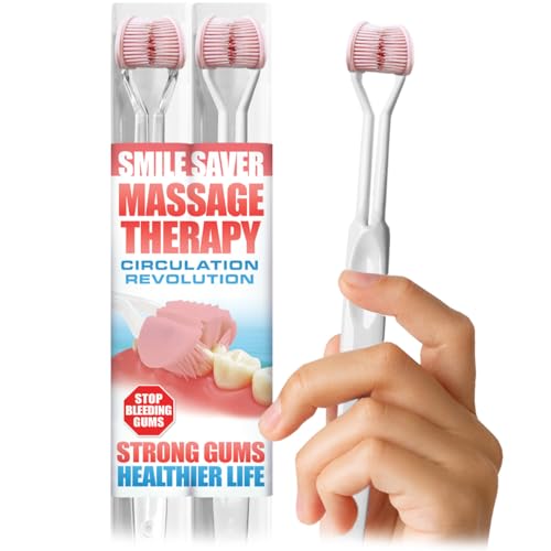 SMILE SAVER 360 Therapeutic Gum Massage for Bleeding Gums Sensitivity TMJ & Bruxism Smile Anti-Aging: Spa Treatment for Your Smile Morning Massage for Healthy Gums - Made in America