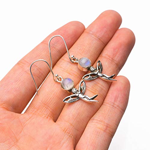 Boucles d'oreilles pierre de lune naturelle pour un style boho chic