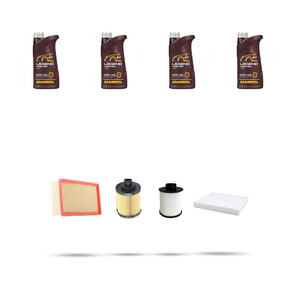 Kit tagliando 4 FILTRI e 4L OLIO M compatibile con Suzuki Swift III 1.3 DDIS 55kw dal 2005