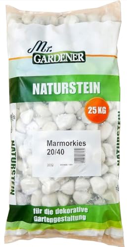 25 Kg Mr. GARDENER Marmor-Kies 20/40