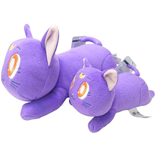 Sailor Moon Luna Look Down Plush Stuffed Animal - 8" Cute, Collectable And Cuddly Toy Character - Ultra-Soft Polyester Fabric #TOP5