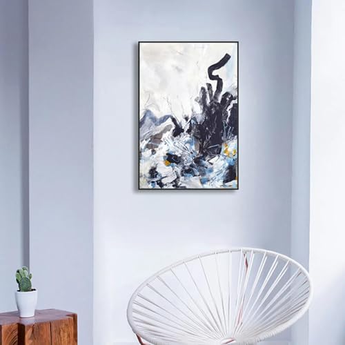 Impression sur toile abstraite 60x90cm style simple pour mur de salon