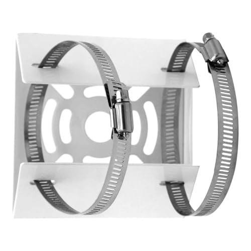 SHINEOFI Steel Iron Pole Mount Bracket Camera 5mm Thick Sturdy Utility Pole Bracket Ensuring Stability and Reliability Versatile for Monitoring Needs Outdoor Monitoring Scenarios
