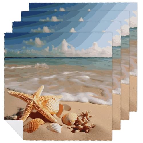 Servilletas de tela cuadradas 18x18 pulgadas juego 4 pcs miniatura 1