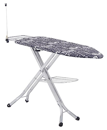 Image of Premium Ironing Board for Home | Wide Surface, Heat-Proof Cover, Foldable Design, Adjustable Height | Strong & Durable Iron Table (43 X 18, Royal)