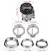 38mm Car Exhaust Valve Water Cooled External Turbo Manifold Wastegate Universal For TIAL MVS WITH V-BAND & FLANGES - Silver