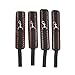 EXREIZST Portable Exercise 2 Black Spreader Bar Set, Restore Pilates with 4 Brown Adjustable Straps Sports Aid Training Fitness Gear Pilates Aid Kit, Home Yoga Gym Kit