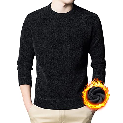 Pull épais et chaud pour homme en noir taille S coupe ajustée - 2