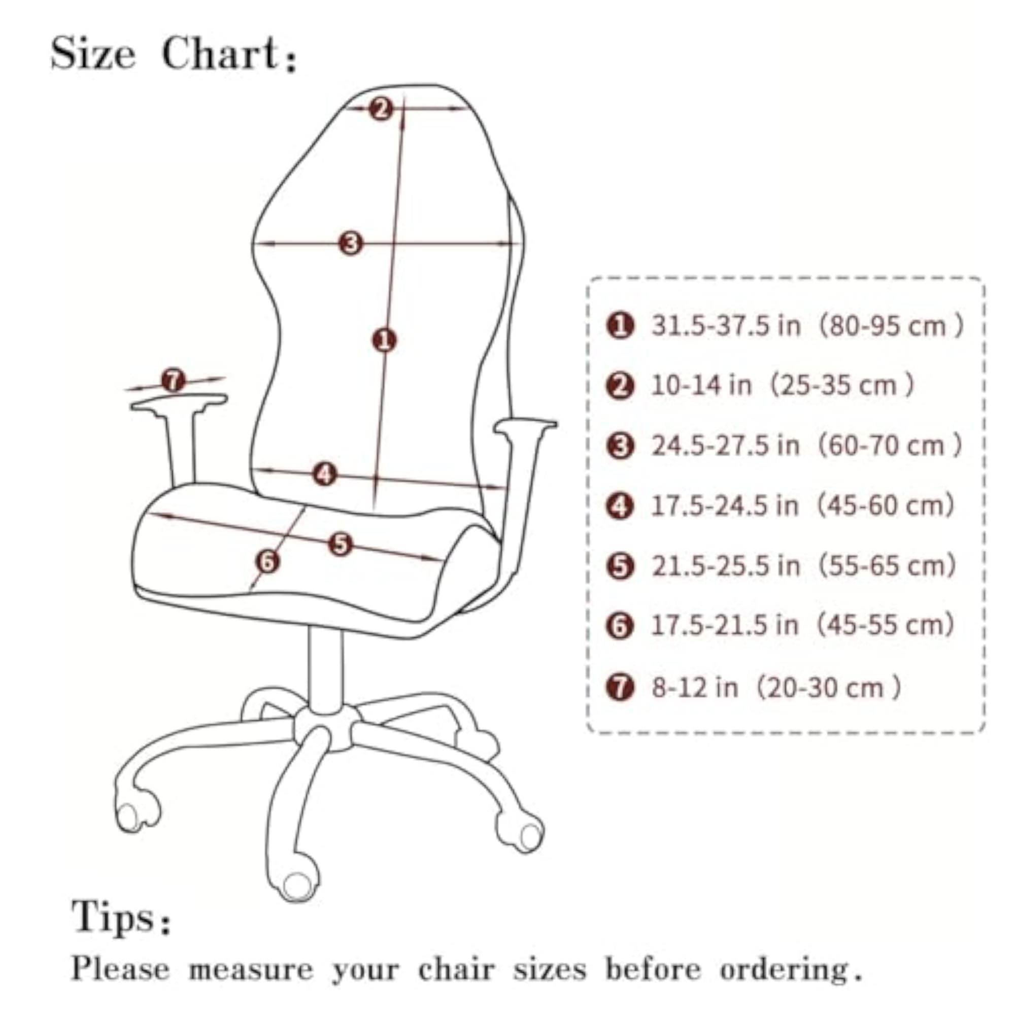 Gaming Chair Cover, Stretchable, Revolving Chair