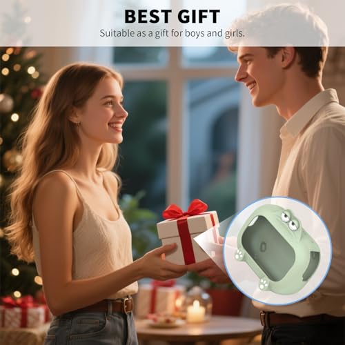 Image of for Anker Soundcore Select 4 Go Speaker Cartoon Cute Silicone Case Cover, Anti Scratch Shockproof Protective Skin Cover Compatible with Soundcore Select 4 Go Bluetooth Shower Speaker (Green)