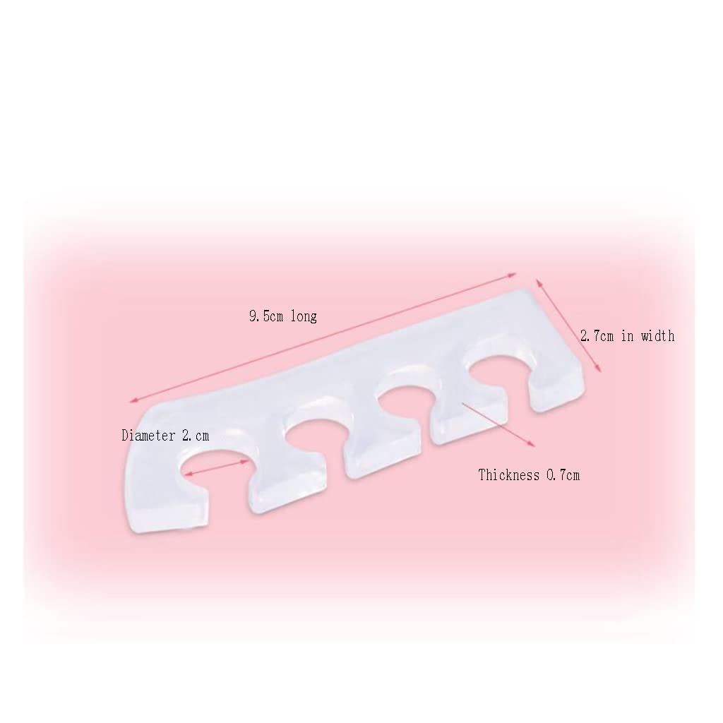 separadores de dedos, separador de dedos, estirador de dedos de gel y separador de dedos. Alivio de juanetes, dedos en martillo, pedicura, for mujeres y hombres. Alivio instantáneo del dolor después d