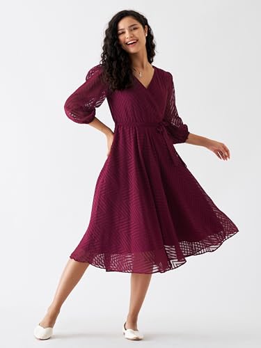 Image of AASK Women Fancy Plain & Solid Designer Dress for Women