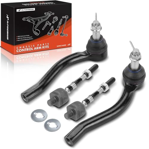 A-Premium Front Inner & Outer Tie Rod End Kit Fix Uneven Tir