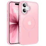BENTOBEN Magnetic for iPhone 17 Case 6.3' 2025, [Compatible with Magsafe] Slim Cute Matte Translucent Shockproof Drop Protective Bumper Women Men Phone Case Cover for iPhone 17, Tender Pink