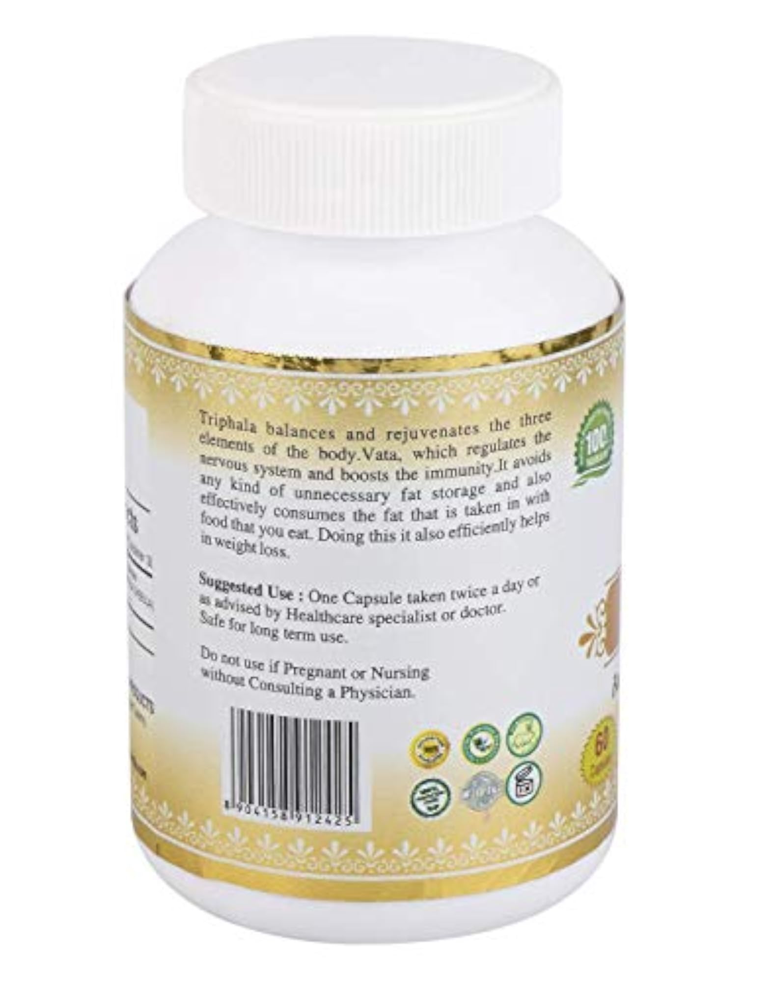 Naturmed's Triphala, Organic Digestive Capsules, 60 Count