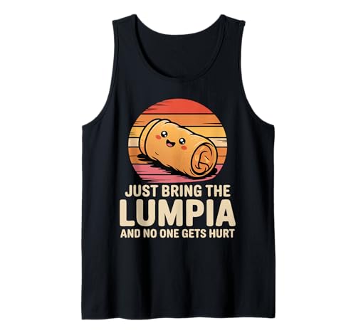 Gráfico cómico divertido sobre comida filipina de Just Bring the Lumpia Camiseta sin Mangas