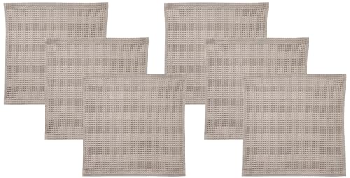 無印良品 ワッフル織りハンドタオルループ付き・ライトグレー 6枚組 34×35cm 毛羽落ちしにくい 乾きやすい 83344818 無印良品 ワッフル織りハンドタオルループ付き・ライトグレー 6枚組 34×35cm 毛羽落ちしにくい 乾きやすい 83344818