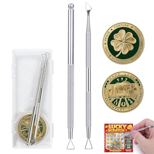 2PCS Scratcher with Lucky Coin