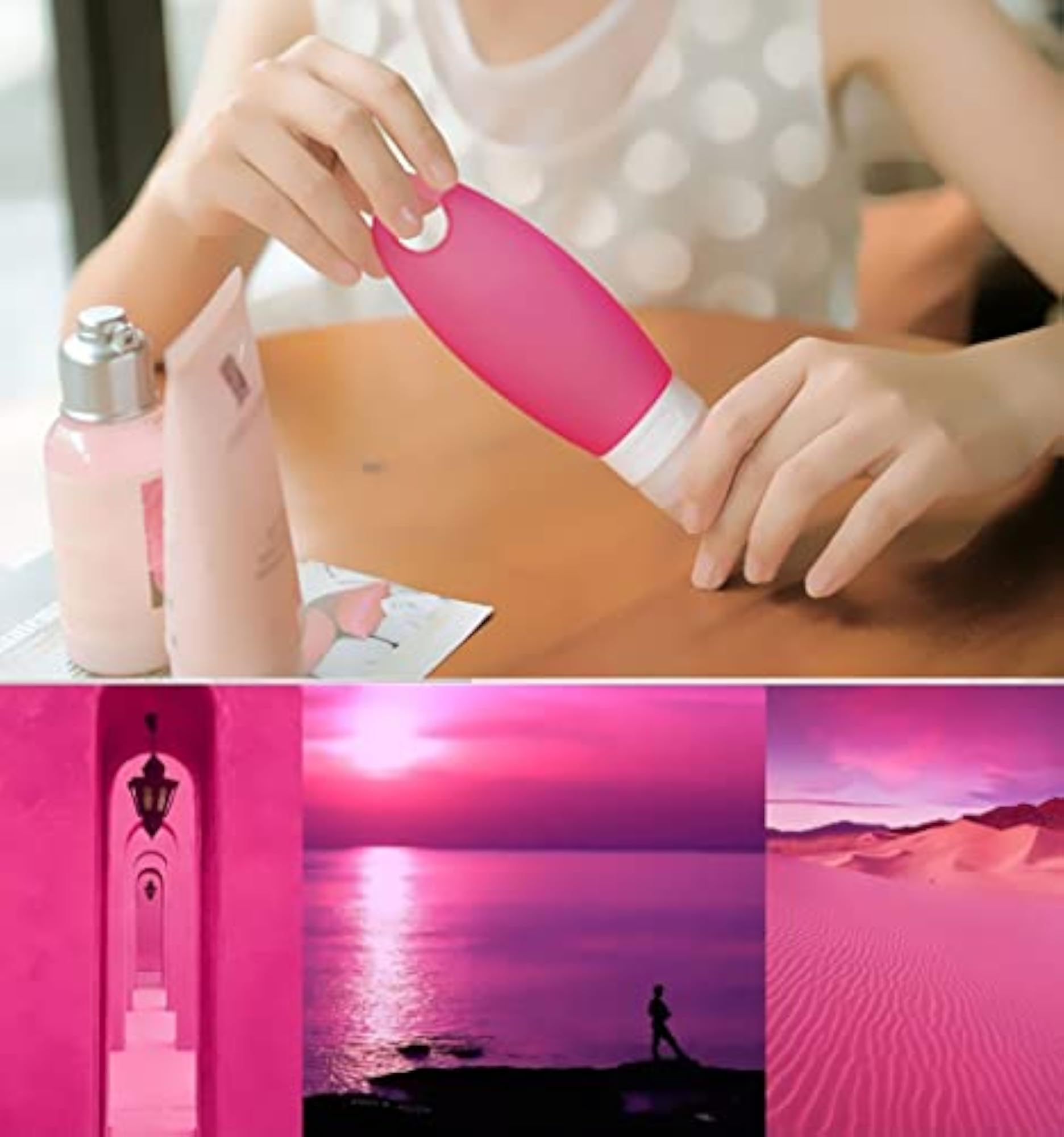 Gym Refillable Bottles Leak Proof Camping Travel Containers