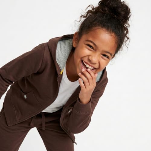 Image of Mightly Fleece Zip Hoodie | Boys & Girls' Organic Cotton Hooded Sweatshirts w /Pockets, Fair Trade Certified for Toddler&Kids