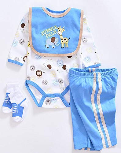 Medylove Reborn Baby Doll Boy Clothes Set for 20- 22 inch Reborn Doll Blue Outfit Accessories 4 Pieces
