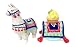 Blue Sky Ceramic Indian Woman with Feather Headdress' Indian Lemon Llama Salt & Pepper Set, Multicolor