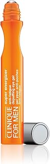 Clinique For Men Super Energizer Anti-Fatigue De-Puffing Eye Gel | With Hyaluronic Acid | Energizing, Brightening + Hydrating Eye Treatment, 0.5 Fl Oz