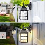 12'' Outdoor Lights for House 2 Packs, Exterior Light Fixtures Porch Light Wall Mount, Waterproof Aluminum Outside Lights Sconce, Modern Outdoor Lighting Lanterns for Garage Patio Front Door, Black