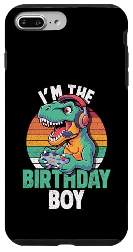 I'm The Birthday Boy Gaming T-Rex �����낢�̒a���� �X�}�z�P�[�X iPhone 7 Plus/8 Plus �p