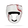 Sanabul-Core-Series-Boxing-MMA-Kickboxing-Head-Gear Sanabul Core Series Boxing Headgear for Men and Women | Full-Face Coverage, Impact-Dura Shock Tech | Elevate Your Protection for Multiple Combat Sports | Boxing Gear (White/Red, L/XL)