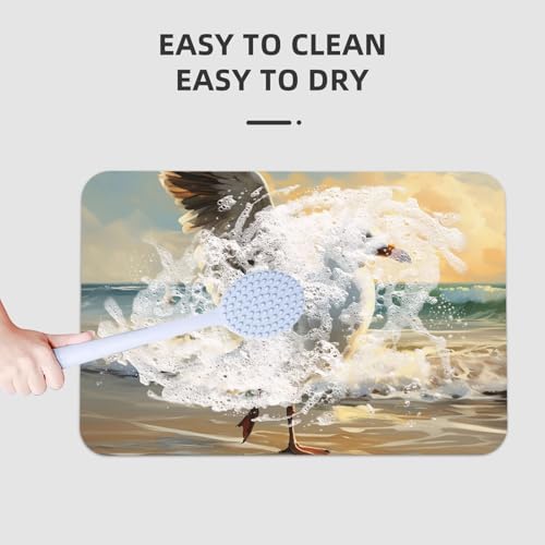 Tapis de douche super absorbant en diatomite lavable - 8