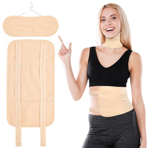 Paquete de 2 paquetes de aceite de ricino, algodón orgánico para cintura y cuello, reutilizables para aliviar el estrés, desintoxicación del hígado, ayuda para dormir, compresa ajustable, lavable - imagen 8