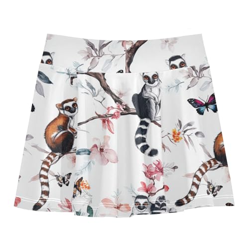 Girls Athletic Skorts with Built in Shorts Flowy Sports Skirts for Kids with Pockets2