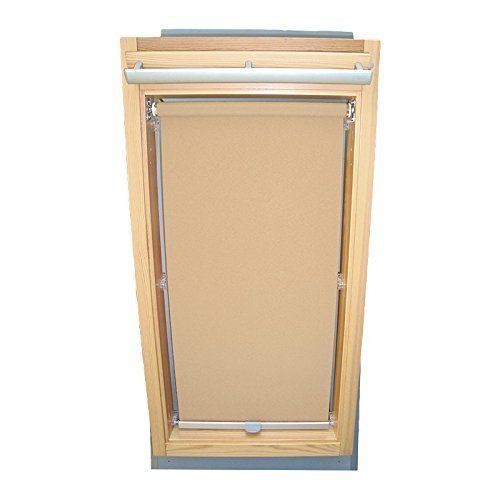 Hochwertiges Abdunkelungsrollo Rollo für Velux DKL/DKU/RHL/RHU-EP GGU,GPU,GHU,GTU P08 beige-karamell // Verdunkelungsrollo/Verdunkelungs-Rollo/Fensterrollo