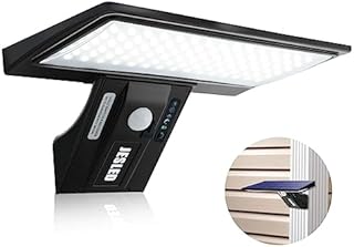 Zewnętrzne światło słoneczne, JESLED 90 LED Solar i ładowanie przez USB, mocny solarny reflektor z czujnikiem ruchu, wodoodporny z 4 inteligentnymi trybami do ogrodu, patio, ścieżki, schodów