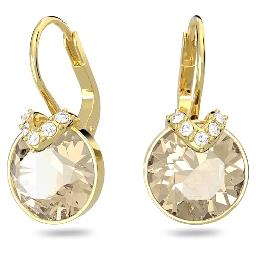 Swarovski Bella V Drop-Ohrhänger, Vergoldete Ohrringe mit Strahlenden Swarovski Kristallen
