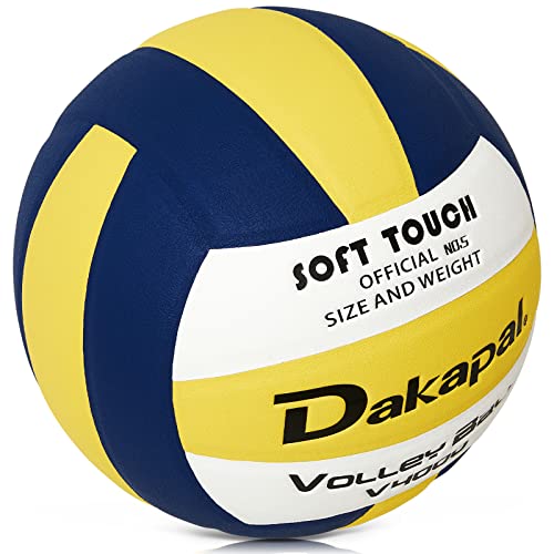 Dakapal Official Size 5 Indoor Competitive Volleyball, Professional Soft Volleyball (Without Pump) #TOP1