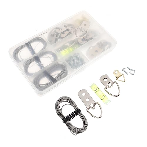 Image of LIFKOME Picture Hanging Kit 102 Pieces Wall Decor Screws Picture Wire Hangers Home Office Decor Hardware