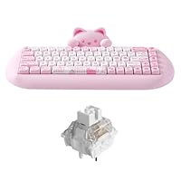 ⭐️新品未使用⭐️Yunzii メカニカルキーボード ピンク かわいい 楽天市場】YUNZII C68 ワイヤレスメカニカルキーボード かわいい